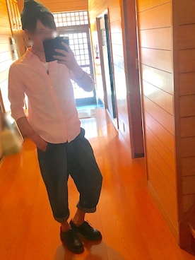 「ダニエルウェリントン」｜「アイテム（ニットキャップ/ビーニー）」を使った、おっくんさん（メンズ・172cm）の秋コーディネート