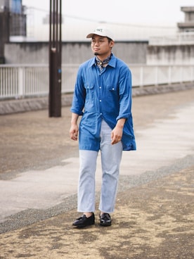 「Ets.MATERIAUX（マテリオ）のアイテム」を使った、Naomiyo_____さん（メンズ・169cm）の春コーディネート