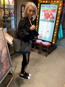 「アイテム（MA-1）」を使った、Ｒｕｎａさん（レディース・160cm・20代）の春コーディネート