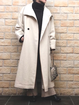 「LOEFF」｜「アイテム（ジャケット/アウター）」を使った、namiさん（レディース・162cm）の冬コーディネート