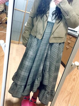 「chico_（チコ）のアイテム（ジャケット/アウター）」を使った、ひかりさん（レディース・143cm）の冬コーディネート