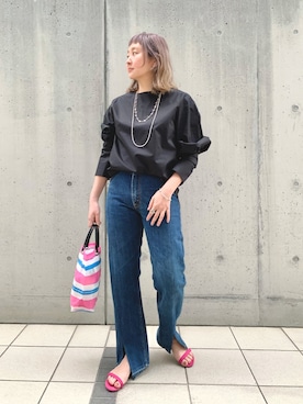 「DONKEY（ドンキー）のアイテム」を使った、MURATA_157cmさん（レディース・157cm）の春コーディネート