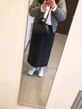 「UNIQLO（ユニクロ）のボアスウェットスカート（スカート）」を使った、＼(^-^)／さん（レディース・151cm）の秋コーディネート