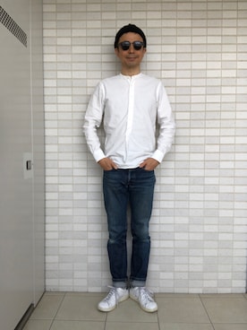 「フレンチカジュアル」｜「アイテム（ニットキャップ/ビーニー）」を使った、Paulさん（メンズ・171cm）の春コーディネート