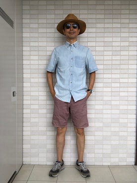 「アイテム（帽子）」を使った、Paulさん（メンズ・171cm・50代）の秋コーディネート
