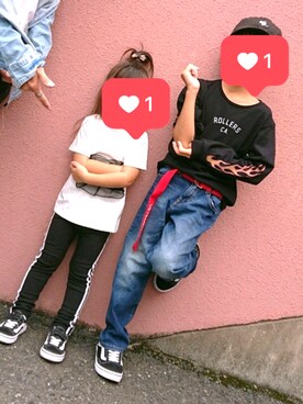 「ROLLERS（ローラーズ）のアイテム」を使った、ゆゆさん（キッズ・110cm）の秋コーディネート