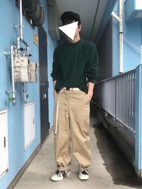 「surt（サート）のアイテム（帽子）」を使った、Pitaさん（メンズ・169cm）の夏コーディネート