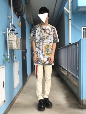 「surt（サート）のアイテム（帽子）」を使った、Pitaさん（メンズ・169cm）の夏コーディネート