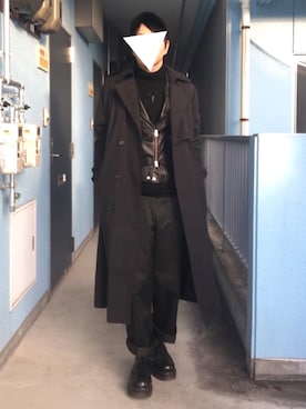 「surt（サート）のアイテム（帽子）」を使った、Pitaさん（メンズ・169cm）の冬コーディネート