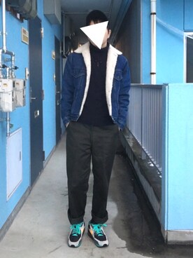 「surt（サート）のアイテム（帽子）」を使った、Pitaさん（メンズ・169cm）の冬コーディネート