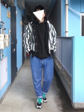 「surt（サート）のアイテム（帽子）」を使った、Pitaさん（メンズ・169cm）の冬コーディネート