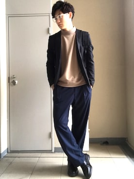 「SOYOUS（ソユーズ）のアイテム（ジャケット/アウター）」を使った、KAITOさん（メンズ・177cm）の秋コーディネート