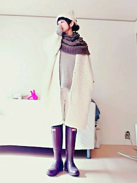 「MASTER&Co（マスターアンドコー）のアイテム（パンツ）」を使った、あんちゃん(*´∀`)♪さん（レディース・155cm）の冬コーディネート
