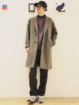 「一押しのアウタースタイル」｜「アイテム（キャップ）」を使った、ナカゴミさん（メンズ・184cm）の秋コーディネート