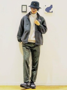「一押しのアウタースタイル」｜「アイテム（その他アウター）」を使った、ナカゴミさん（メンズ・184cm）の秋コーディネート