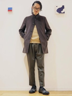 「一押しのアウタースタイル」｜「アイテム（その他アウター）」を使った、ナカゴミさん（メンズ・184cm）の秋コーディネート