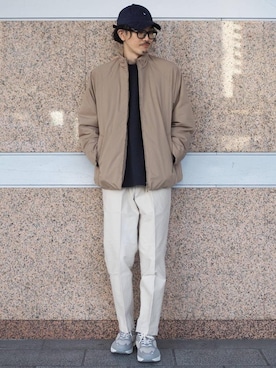 「一押しのアウタースタイル」｜「アイテム（ジャケット/アウター）」を使った、ナカゴミさん（メンズ・184cm）の冬コーディネート