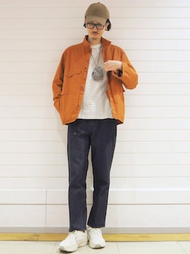 「一押しのアウタースタイル」｜ナカゴミさん（メンズ・184cm）の冬コーディネート