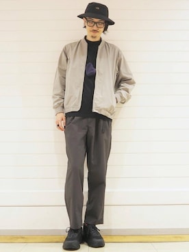 「GLR/ lab」｜ナカゴミさん（メンズ・184cm）の冬コーディネート