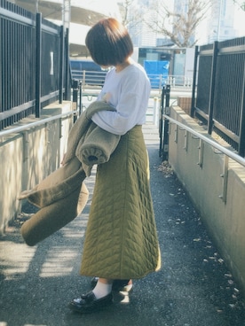 「青文字系」｜minnさん（レディース・154cm）の春コーディネート