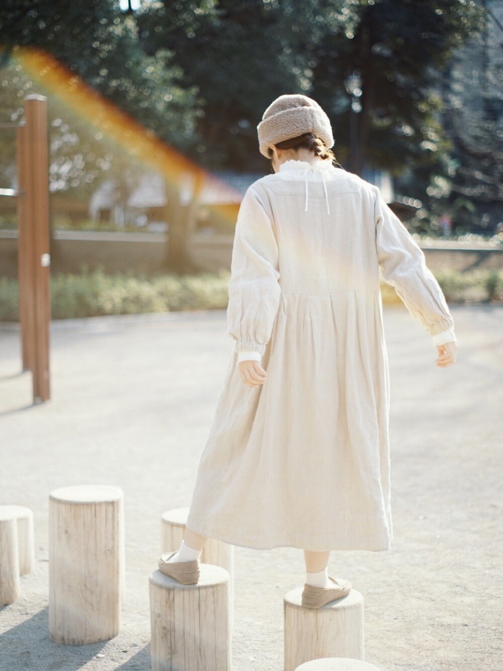 「淡色コーデ、淡色女子、Samansa Mos2、SM2、studio clip」｜「Samansa Mos2のアイテム（帽子、ベージュ系）」を使った、minnさん（レディース・154cm）の冬コーディネートの1枚目の写真