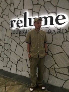 「RED KAP（レッドキャップ）のアイテム（その他パンツ）」を使った、egaさん（メンズ・178cm）の秋コーディネート