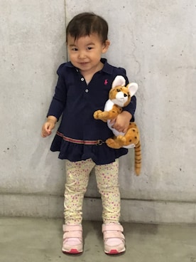 「MIZUNO（ミズノ　）のアイテム」を使った、Mariko さん（キッズ・80cm）の春コーディネート