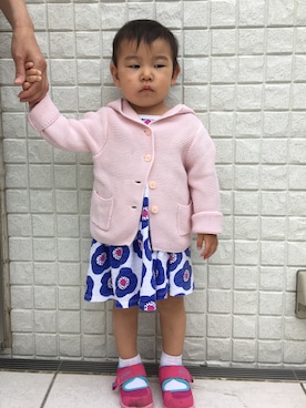 「babyGAP（babyGAP）のアイテム（その他アウター）」を使った、Mariko さん（キッズ・80cm）の夏コーディネート