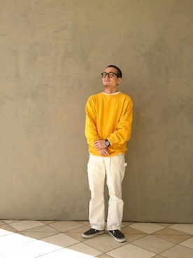 「CANTON（キャントン）のアイテム」を使った、D.nakamuraさん（メンズ・170cm）の冬コーディネート