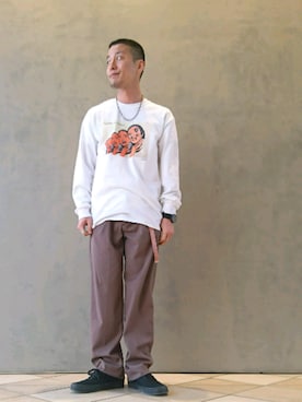 「VANS AUTHENTIC」｜「アイテム（トップス）」を使った、D.nakamuraさん（メンズ・170cm）の冬コーディネート