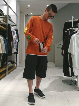 「ACRONYM（アクロニウム）のアイテム（パンツ）」を使った、D.nakamuraさん（メンズ・170cm）の春コーディネート