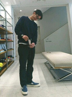 「CAMO（カモ）のアイテム」を使った、D.nakamuraさん（メンズ・170cm）の冬コーディネート