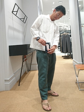 「AURALEE」｜D.nakamuraさん（メンズ・170cm）の春コーディネート