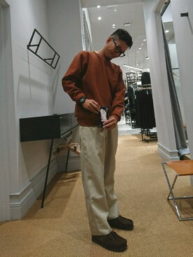 「AURALEE」｜D.nakamuraさん（メンズ・170cm）の秋コーディネート