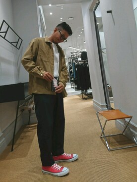 「AURALEE」｜D.nakamuraさん（メンズ・170cm）の秋コーディネート