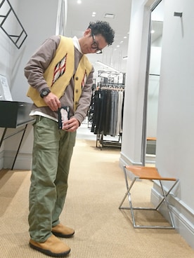 「ORTEGA（オルテガ）のアイテム」を使った、D.nakamuraさん（メンズ・170cm）の冬コーディネート