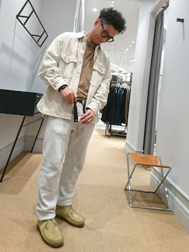 「SOFFE（ソフィー）のアイテム（Tシャツ/カットソー）」を使った、D.nakamuraさん（メンズ・170cm）の冬コーディネート