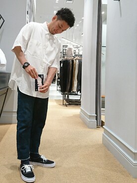 「A.P.C.（アーペーセー）のアイテム（パンツ）」を使った、D.nakamuraさん（メンズ・170cm）の夏コーディネート