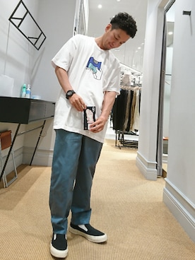 「POWERS（パワーズ）のアイテム」を使った、D.nakamuraさん（メンズ・170cm）の夏コーディネート