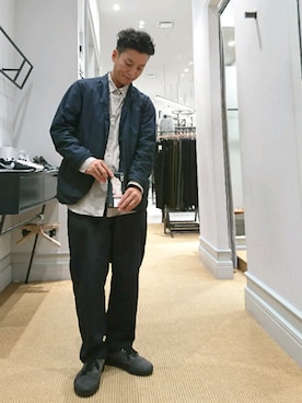 「TEATORA（テアトラ）のアイテム（ジャケット/アウター）」を使った、D.nakamuraさん（メンズ・170cm）の秋コーディネート