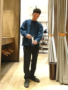 「YSTRDY's TMRRW（イエスタデイズトゥモロー）のアイテム（トップス）」を使った、D.nakamuraさん（メンズ・170cm）の春コーディネート