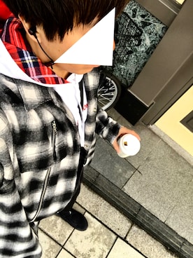 「STAMPD（スタンプド）のアイテム（ジャケット/アウター）」を使った、suguruさん（メンズ・173cm）の秋コーディネート