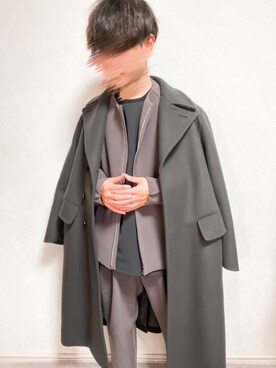 「リドム」｜「アイテム（スラックス）」を使った、ひろさん（メンズ・168cm）の冬コーディネート