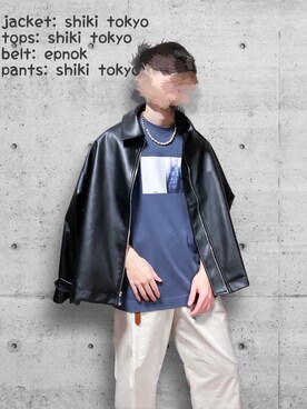 「shiki tokyo（シキトウキョウ）のアイテム（ブルゾン）」を使った、ひろさん（メンズ・168cm）の春コーディネート