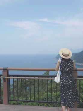 「静岡」｜「アイテム（ワンピース/ドレス）」を使った、ikumiさん（レディース・159cm）の夏コーディネート