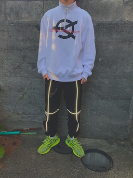 「イージーブースト」｜「アイテム（スウェット）」を使った、takuchan1212さん（メンズ・170cm）の春コーディネート
