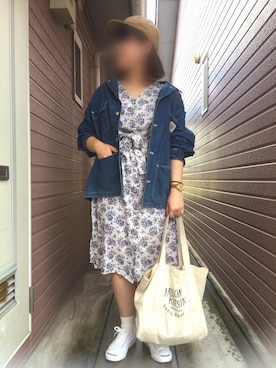 「CONVERSE（コンバース）のCONVERSE コンバース ジャック パーセル / JACK PURCEL（スニーカー）」を使った、アヒルさん（レディース・165cm）の秋コーディネート