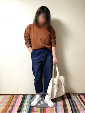 「CONVERSE（コンバース）のCONVERSE コンバース ジャック パーセル / JACK PURCEL（スニーカー）」を使った、アヒルさん（レディース・165cm）の秋コーディネート