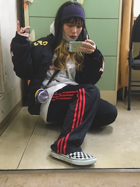 「WEGO（ウィゴー）のアイテム（ヘアバンド）」を使った、マンモスコスモスさん（レディース・151cm）の春コーディネート