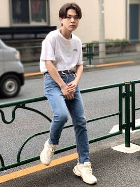 「PUMA（プーマ）のアイテム」を使った、かやさん（メンズ・170cm）の春コーディネート